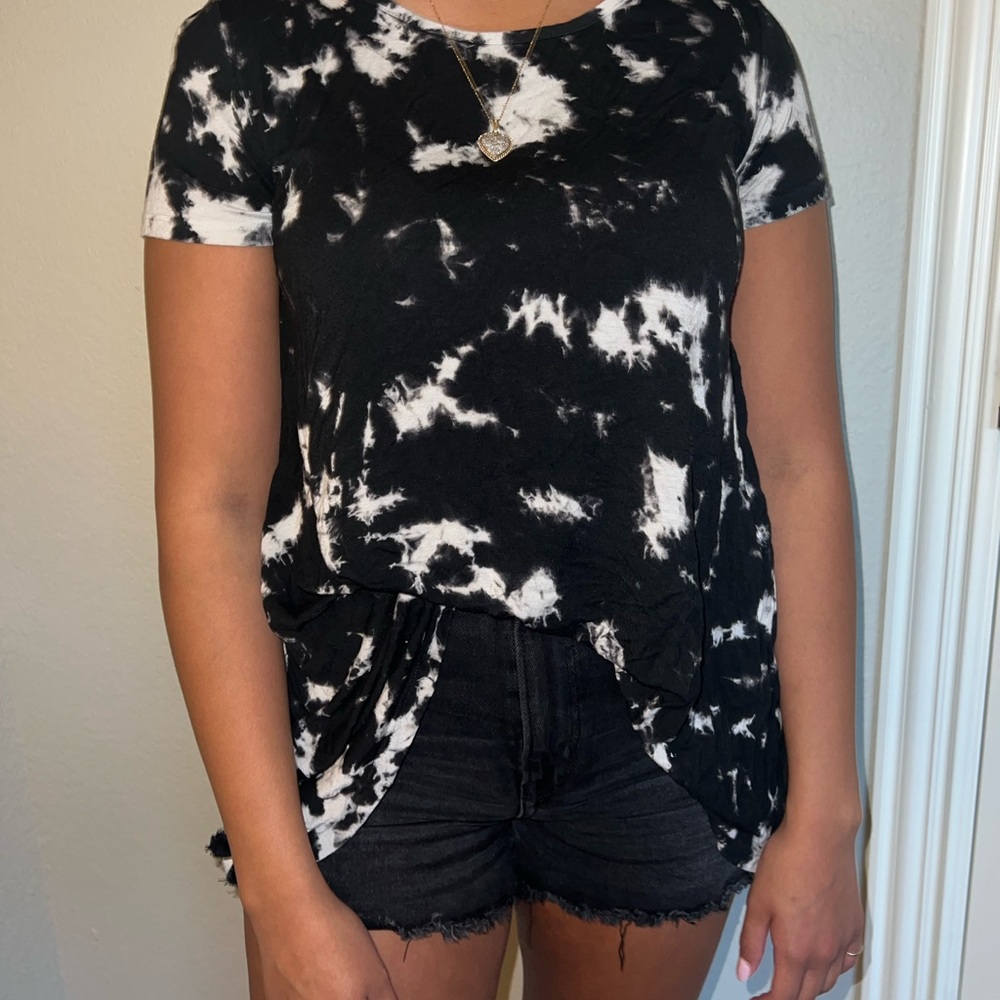 black tie dye shirt!